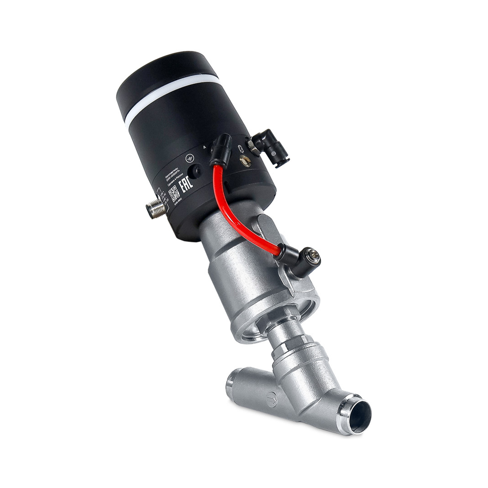 ASV-W-050-SS080-U-POS-V1B Клапан запорно-регулирующий с позиционером, Dn50, приварка