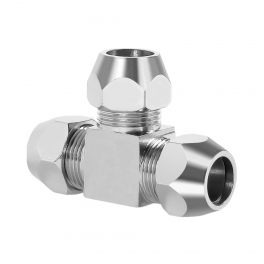 CM-UT-12-12 Фитинг тройник T-образный для медных трубок, компрессионный, 12мм